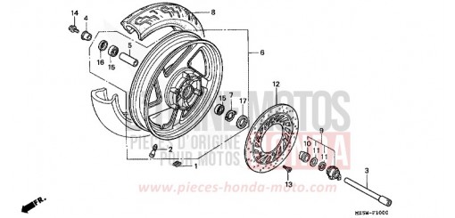 ROUE AVANT VF750CX de 1999